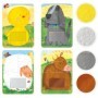 4 Puzzleuri tactile animale de la ferma cu piese mari pentru copiii de peste 2 ani